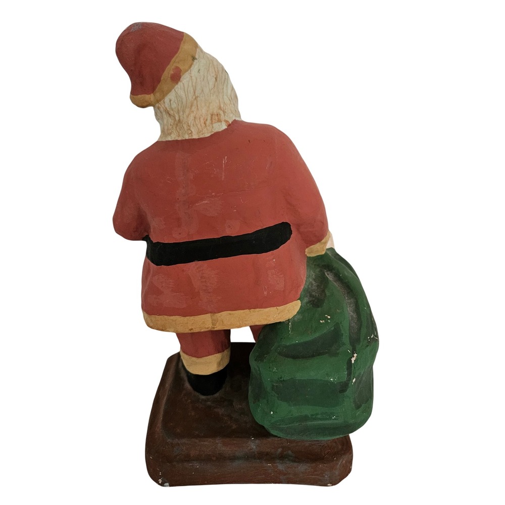 Vintage Caldor papier-mâché Santa Claus Figurine Folk Art Style Father Christmas - Picture 7 of 16